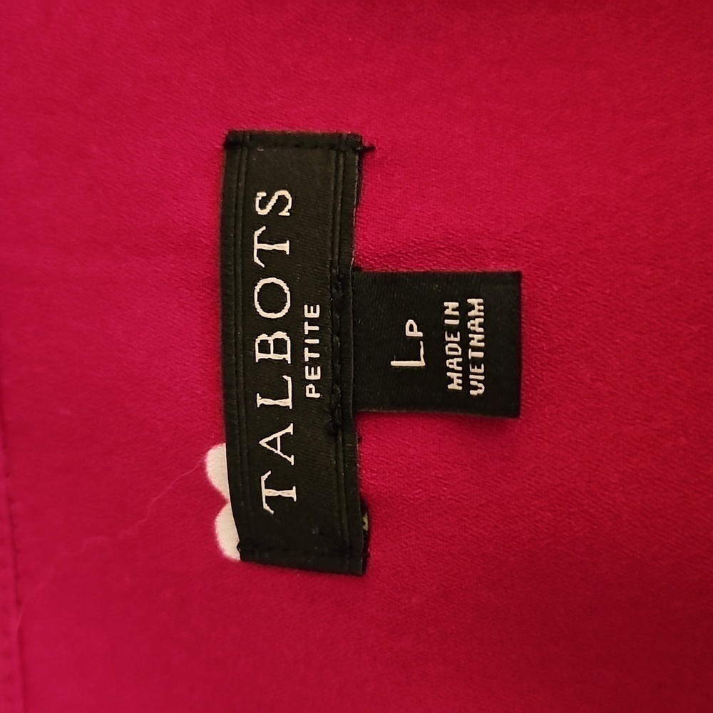 Talbots Heart Fuscia Button Down Long-Sleeve Shirt - image 6